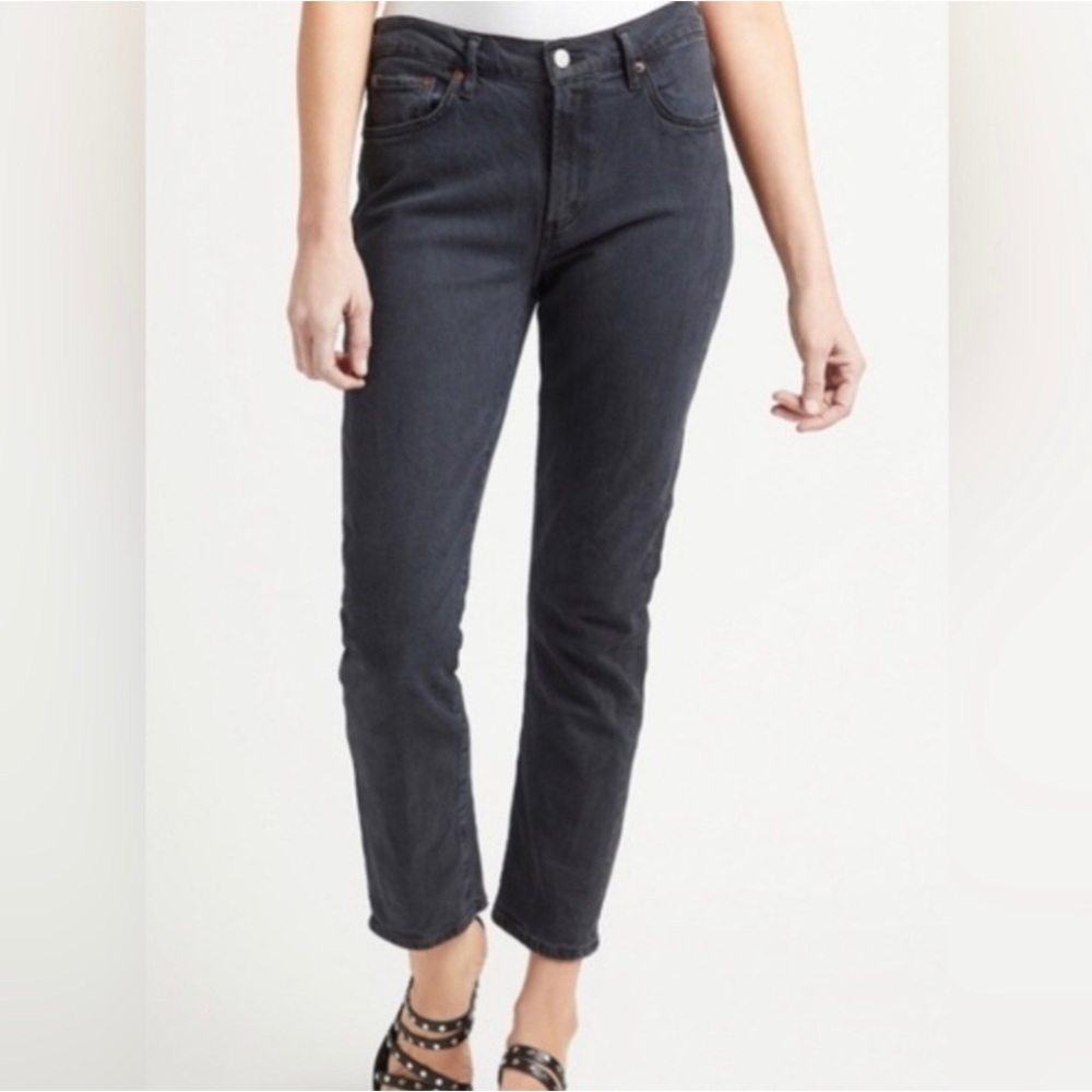 Agolde Toni Women's Straight Leg Jeans in Washed Black